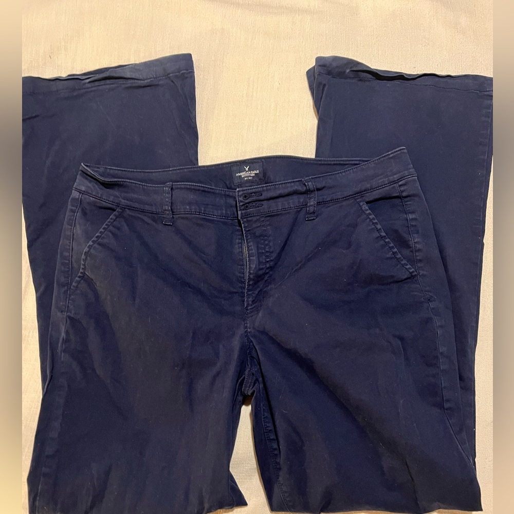 American Eagle Navy artist dress pants 18 long